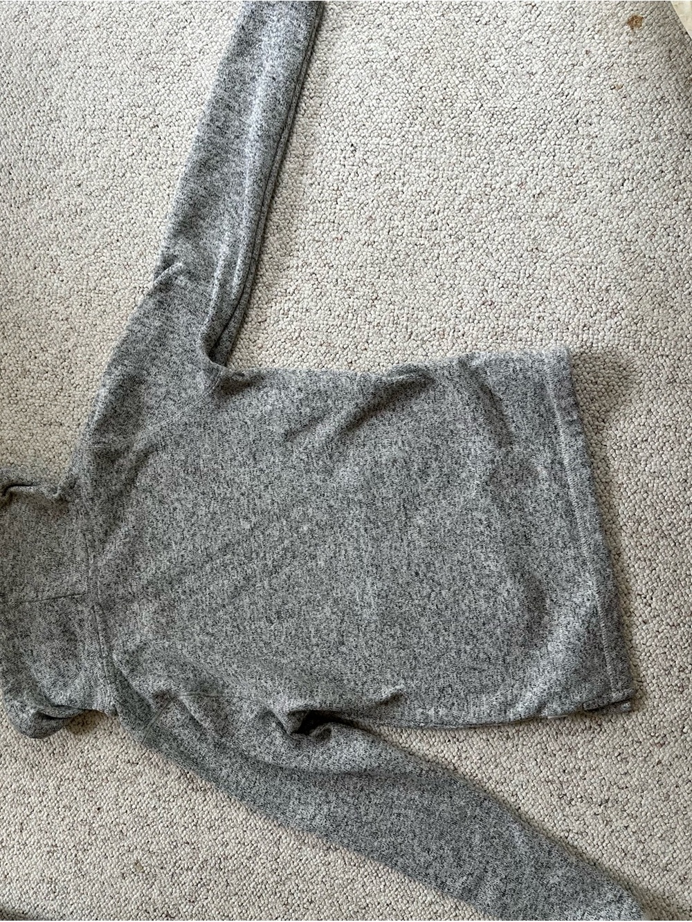 Eddie Bauer Grey Knit Pullover Hoodie